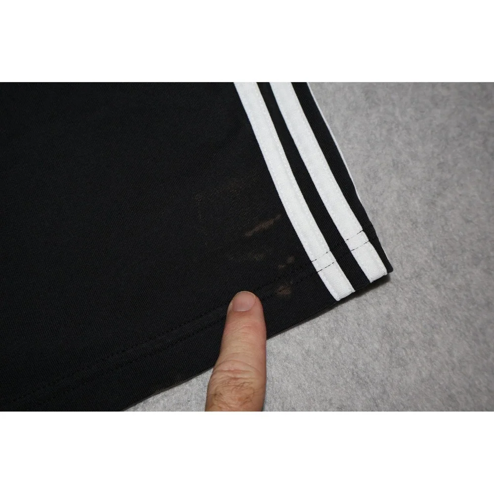 Adidas Gym Shorts Men Large Black 3-Stripes Athletic Gym Workout 9